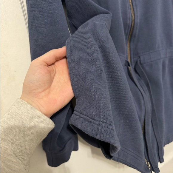 Pendleton Women's Large Navy Blue Zip-Up Hoodie 100% Cotton - Picture 4 of 7